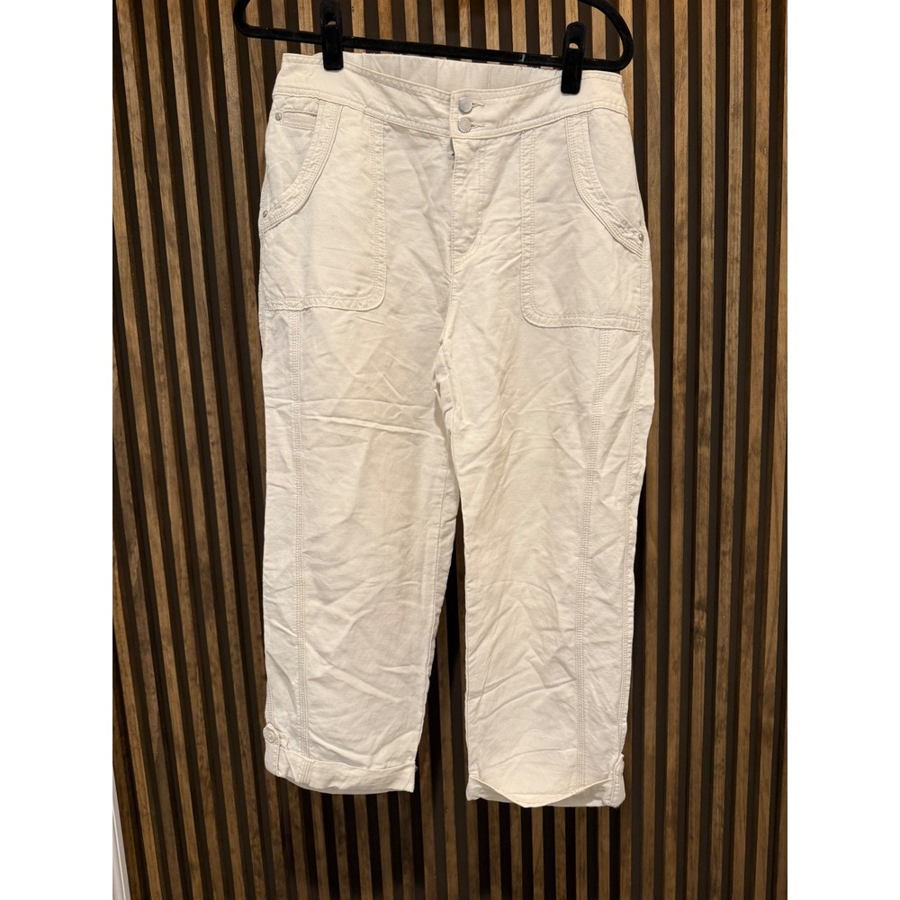 Chicos Womens Beige Pants Sz 8 Casual